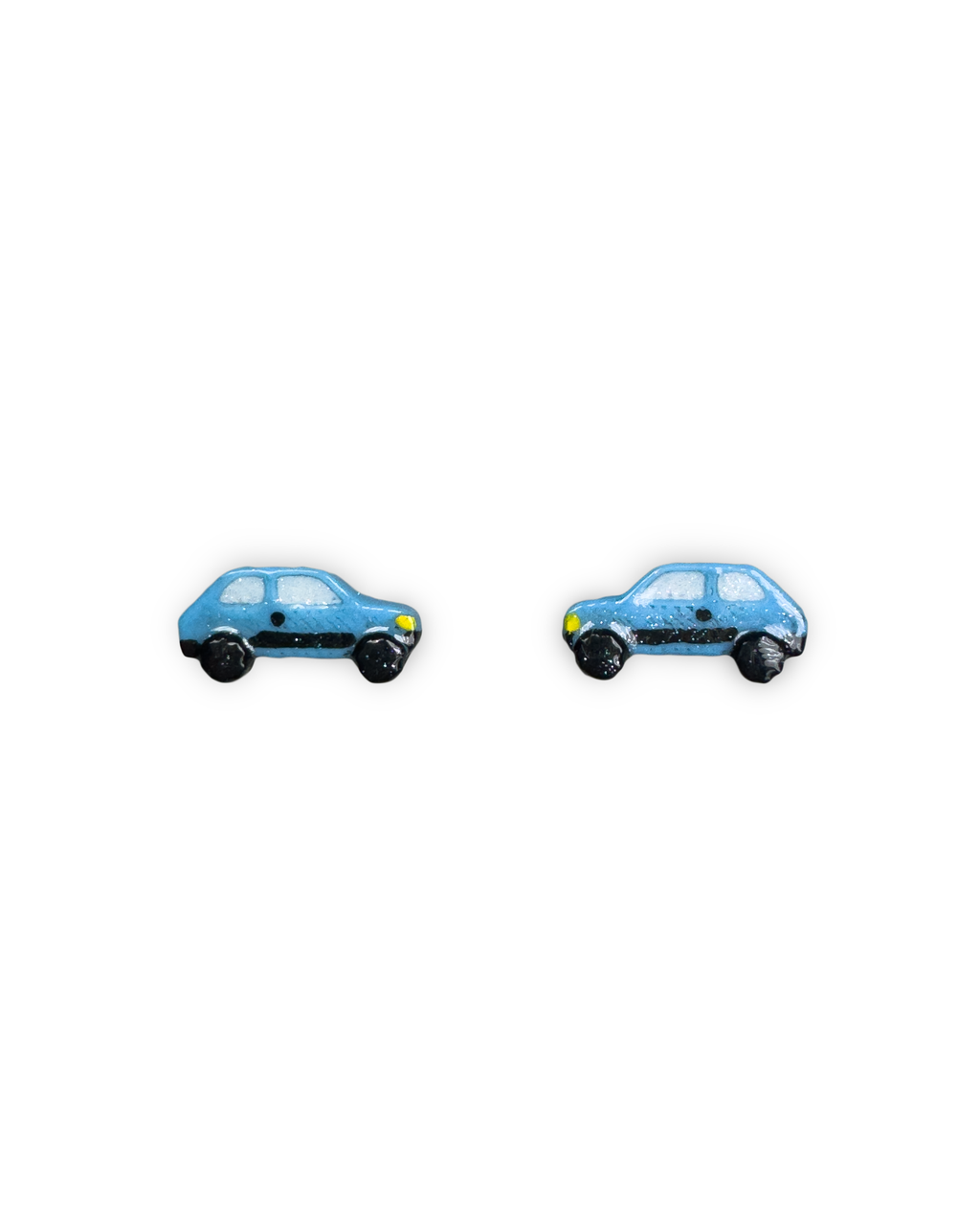 Kolczyki Fiat 126p Niebieskie